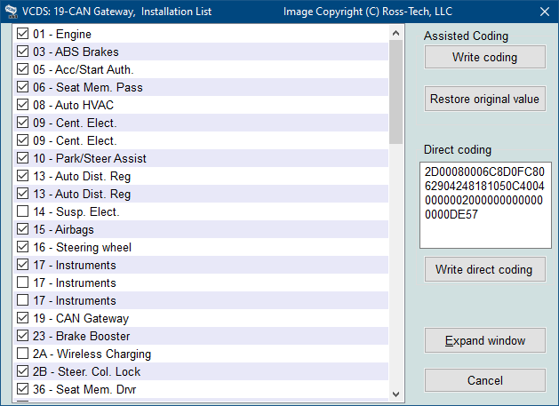 comment installer vcds