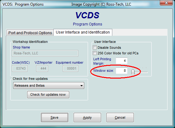 Ross-Tech: VAG-COM Tour: Basic Settings