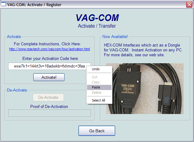 Ross-Tech: VAG-COM Tour: Activation Old