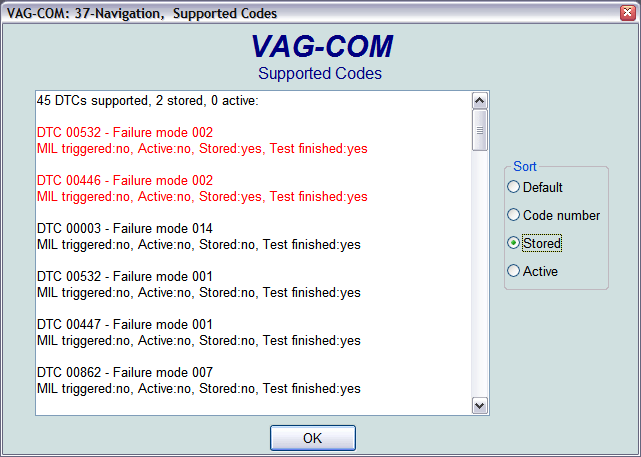 Ross-Tech: VAG-COM Tour: Supported Codes