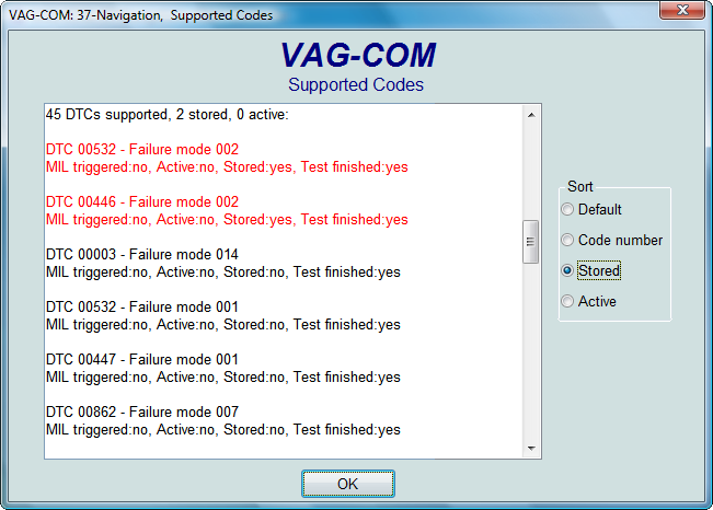 Ross-Tech: VAG-COM Tour: Supported Codes