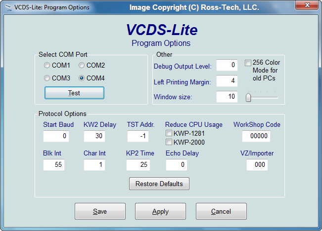 Ross-Tech VCDS Diagnostic Software