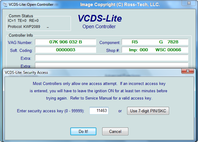 Ross Tech VCDS Lite Manual Security Access Ross Tech VCDS Lite Manual Security Access