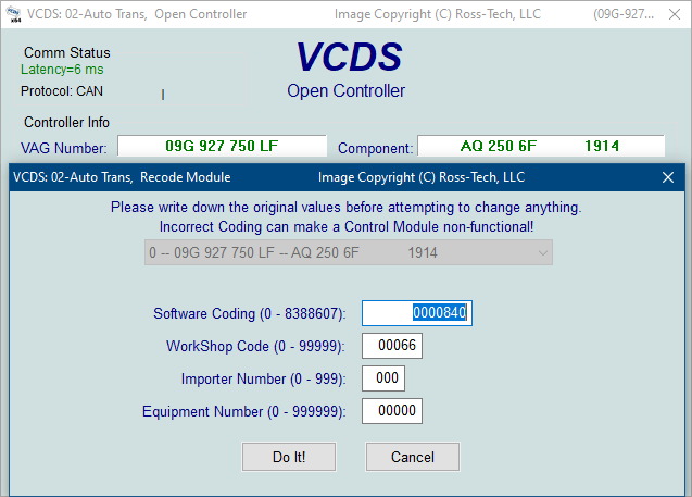 long coding helper vcds